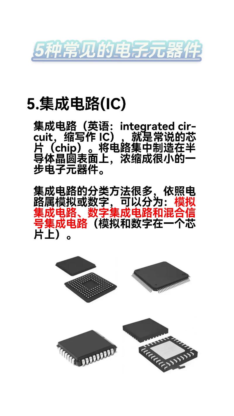 5種常見電子元器件特性及分類.1.電阻;2.電容;3.電感;